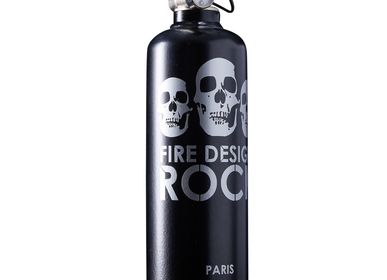 Objets personnalisables - Extincteur déco Rock noir - FIRE DESIGN