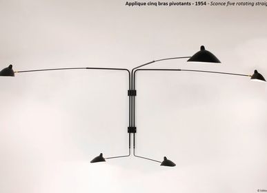 Outdoor wall lamps - Applique 5 bras pivotants. - EDITIONS SERGE MOUILLE