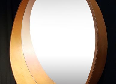 Mirrors - HAMAC, mirror and leather - GLASS VARIATIONS