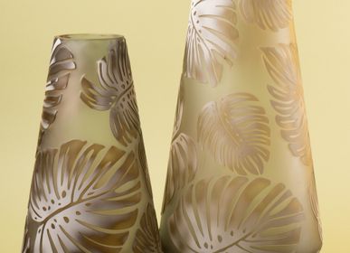 Vases - Vase Ecole Nancy Feuille Tropicale. - ASIATIDES
