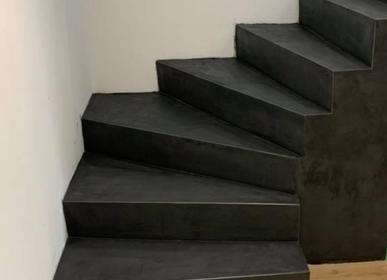 Enduits et stucs - Enduit effet béton ciré pour escaliers - ROUVIERE COLLECTION