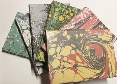 Papeterie bureau - CARNET PAPIER MARBRE A5 - LEGATORIA LA CARTA