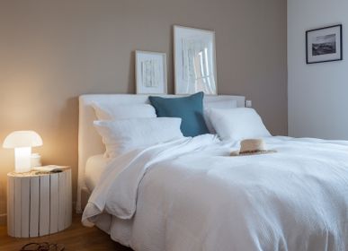 Linge de lit - HOUSSE DE COUETTE EN GAZE DE COTON BLANC - MAISON D'ÉTÉ