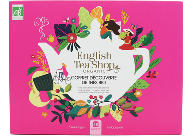 Coffrets et boîtes - Coffret Découverte de Thés Bio ENGLISH TEA SHOP x48 sachets plats - NATURE & EXPRESSION