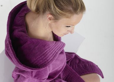 Autres linges de bain - Elyse shaved velvet cotton bathrobe - TRADITION DES VOSGES