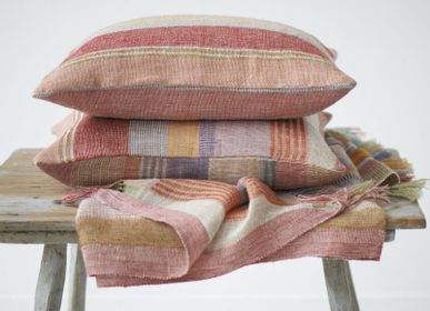 Fabric cushions - Red stripe cushion - ML FABRICS