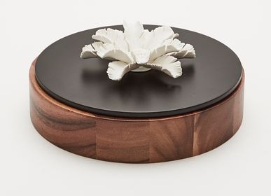 Caskets and boxes - Palmi decorative wooden and porcelain box - ANOQ