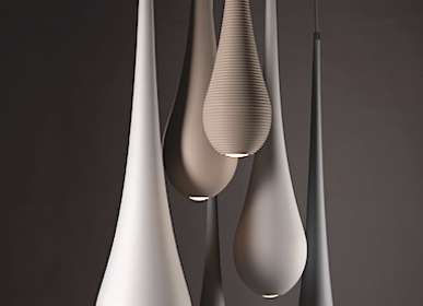 Design objects - Hanging Light Drop ribbed 68 - BLOOMBOOM