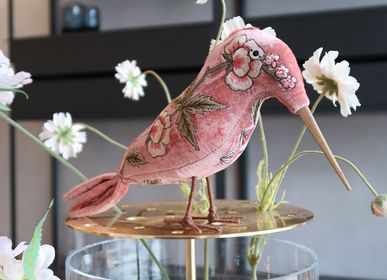 Objets de décoration - Martin-pêcheur rose animal décoratif - ANKE DRECHSEL