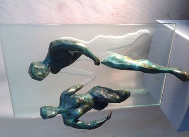 Sculptures, statuettes et miniatures - La femme pressée - DARDEK SCULPTEUR