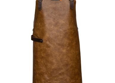 Barbecues - Xapron leather (bbq) aprons  - XAPRON - FOUR DELIVITA