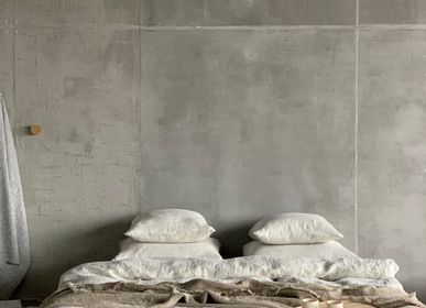 Bed linens - Stone Washed linen Bedding Rhomb  - LINENME