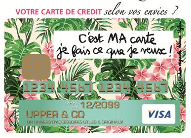 Gifts - Stickers for credit card - UPPER & CO, CRÉATEURS D ENVIES