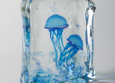 Verre d'art - Méduse Aquarium - WAVE MURANO GLASS