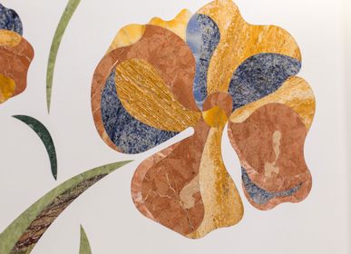 Décorations florales - Incrustations floral marbre  pour sols et murs   - MARGRAF