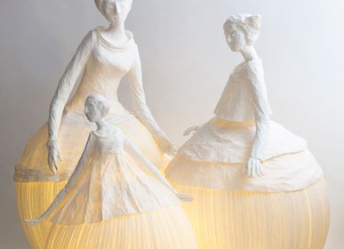 Unique pieces -  Mademoiselle, lamp - PAPIER À ÊTRES