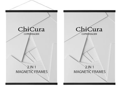 Cadres - 2 In 1 Magnetic Frames - Ash Black - CHICURA COPENHAGEN
