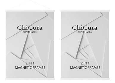 Cadres - 2 In 1 Magnetic Frames - Ash White - CHICURA COPENHAGEN