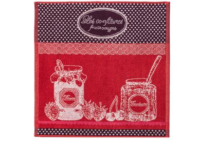 Linge d'office - Confiture Fruits Rouges / Carré éponge - COUCKE