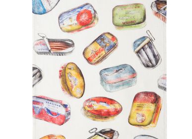 Tea towel - Boîtes de Sardines / Tea towel - COUCKE