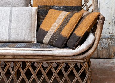 Fabric cushions - M&F Rectangle Wool Felt Cushion Handmade - GHISLAINE GARCIN MAILLE&FEUTRE