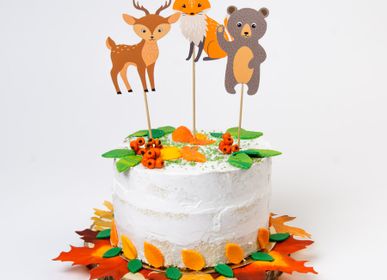 Anniversaires - Cake Toppers Animaux de la Forêt - Recyclable - ANNIKIDS