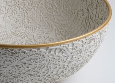 Ceramic - SNOHA Lace Patterned Ceramic Bowl - ESMA DEREBOY HANDMADE CERAMIC