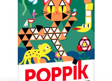 Poster - 1 panorama + 750 stickers - JUNGLE - POPPIK
