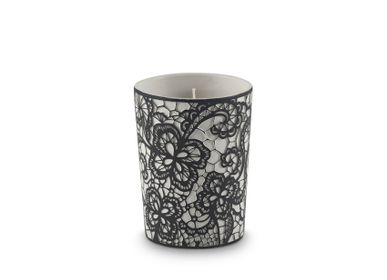 Decorative objects - YAS Lace Patterned Candle Holder - ESMA DEREBOY HANDMADE CERAMIC