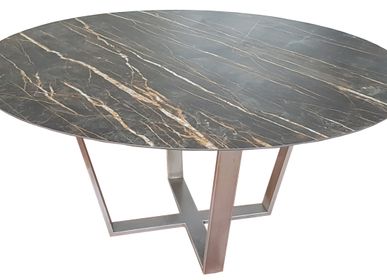 Dining Tables - Ceramic dining table, base MELBOURNE - COLOMBUS MANUFACTURE FRANCE