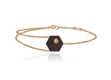 Bijoux - Bracelet Hexagone Ébène - INSOLITE JOAILLERIE
