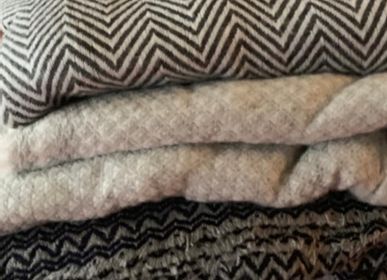 Scarves - “SOUCE” blanket in cashmere and wool - PECHAAN