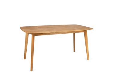 Tables Salle à Manger - Table à manger en bois chêne 150x90x75 cm MU70191 - ANDREA HOUSE
