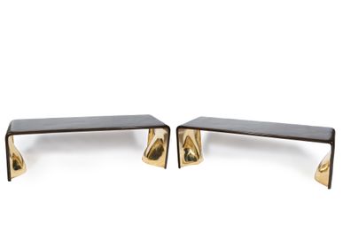 Benches - Pair Bronze Benches - AZEN