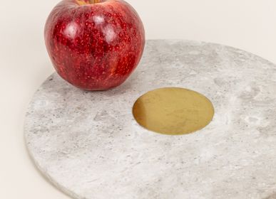 Table mat - Stone and brass trivet - L'INDOCHINEUR PARIS HANOI