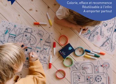 Design objects - Silicone colouring table mat for kids included 5 markers- On Iceberg - SUPERPETIT