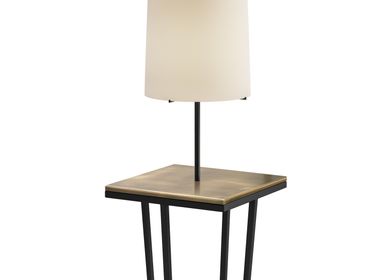 Lampadaires - Lampe Croix en Bronze et Structure en Fer Noir - DUISTT