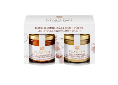 Delicatessen - Duo of spreads with summer truffle (carrot & tomato / chickpea) - PLANTIN