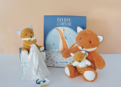 Soft toy - UNICEF - Doll with dummy holder - Fox - DOUDOU ET COMPAGNIE