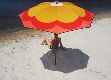 Design objects - Beach umbrella - Mustard red popgrass - Klaoos - KLAOOS