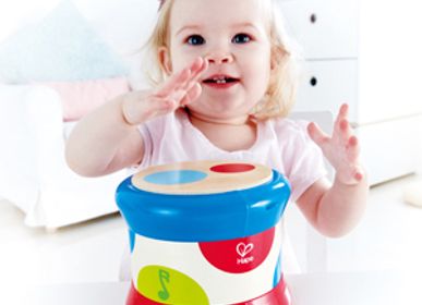Jouets enfants - Jouet musical : tambour de bébé - HAPE