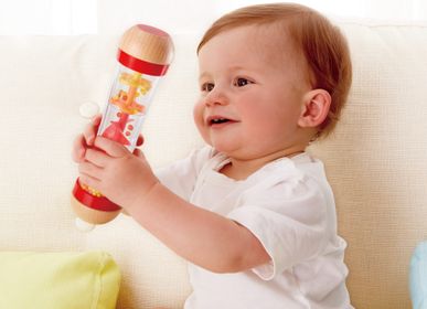 Jouets enfants - Jouet en bois : baton de pluie rouge - HAPE
