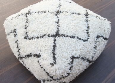 Cushions - Moroccan Wool Pouf - MEEM RUGS