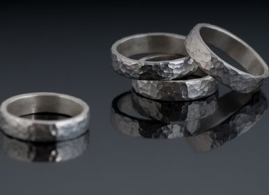 Orfèvrerie - Bagues martelées TEXTURES en argent sterling - CHIARA DE FILIPPIS