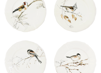 Tea and coffee accessories - Assorted canapes plates - Oiseaux de la Forêt - GIEN