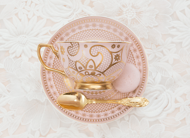 Gifts - Georgia Lace Blush Teacup & Saucer - CRISTINA RE