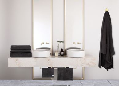 Autres linges de bain - ENSEMBLE SERVIETTE DORÉE NUACOTTON ET PEIGNOIR - NUACOTTON