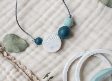 Gifts - Palm Sunrise Pétrole | Baby carrier, breastfeeding and Teething Necklace - MINTYWENDY
