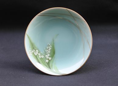 Ceramic - Celadon Lily of the valley, Saucer/Serving plate - YUKO KIKUCHI