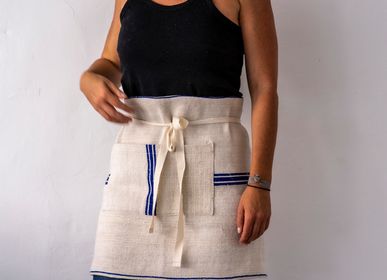Table linen - Apron: Cafe style, vintage handwoven Hungarian hemp - LINEAGE BOTANICA - THE ART OF WELLBEING